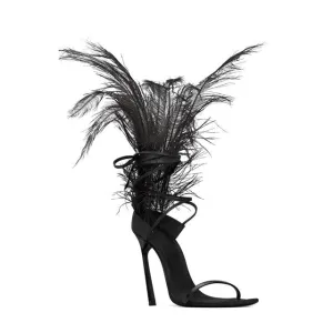 New Feather Sandals Party Shoes