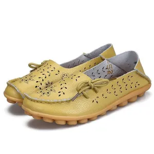 New Moccasins Women Shoes Slip On Loafers Genuine Leather Shoes Driving Woman Footwear