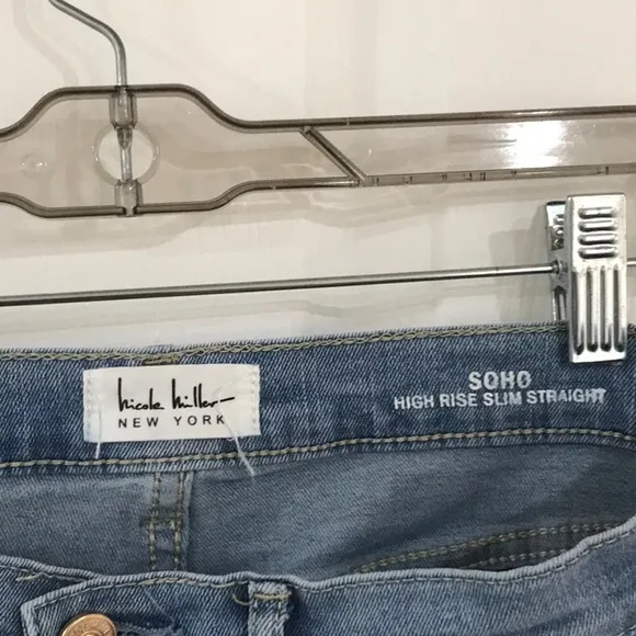 Nicole Miller New York High Rise Slim Straight SOHO Jeans