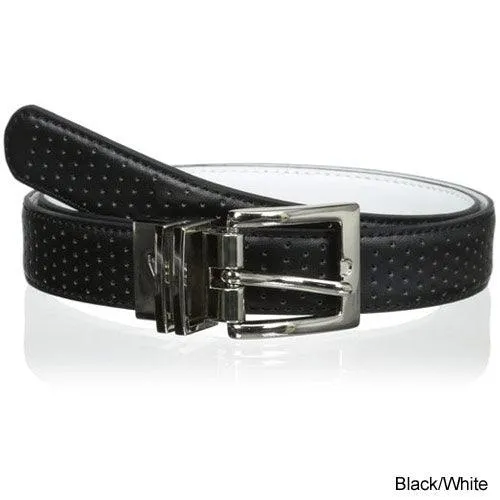 Nike Ladies Perforated to Smooth Reversible Belts XS Black/White