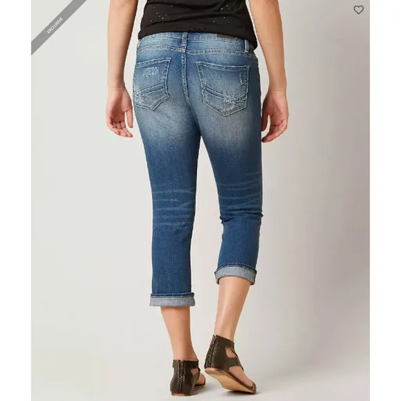 NWOT BKE Harper Stretch Cropped Denim Jeans Size 28