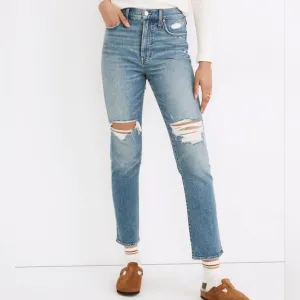 NWT Madewell Medium Denman Wash Perfect Vintage Jean 24