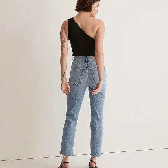 NWT Madewell The Perfect Vintage Jean in Bradwell Wash: Ripped Edition 27 NJ175
