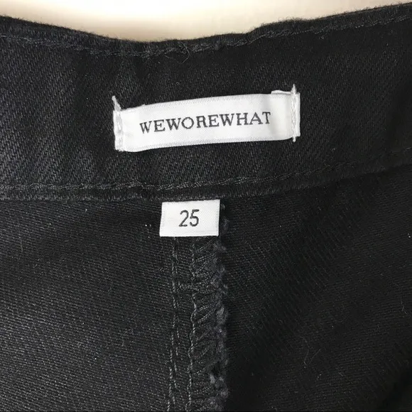 NWT WeWoreWhat Mom Jean in Jet Black Size 25