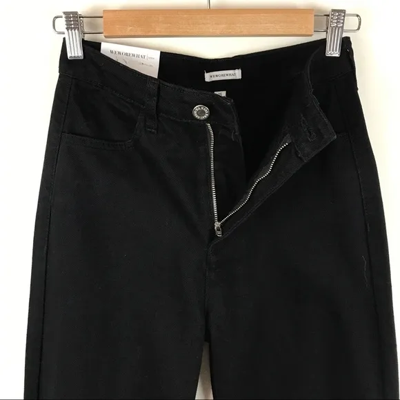 NWT WeWoreWhat Mom Jean in Jet Black Size 25
