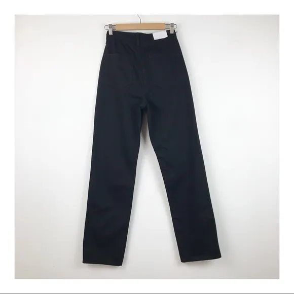 NWT WeWoreWhat Mom Jean in Jet Black Size 25