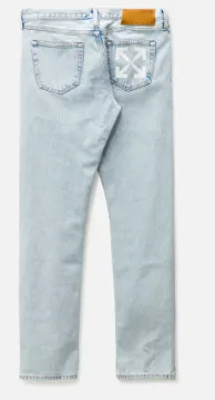 Off-White Single Arrow Bleach Blue Slim Jeans