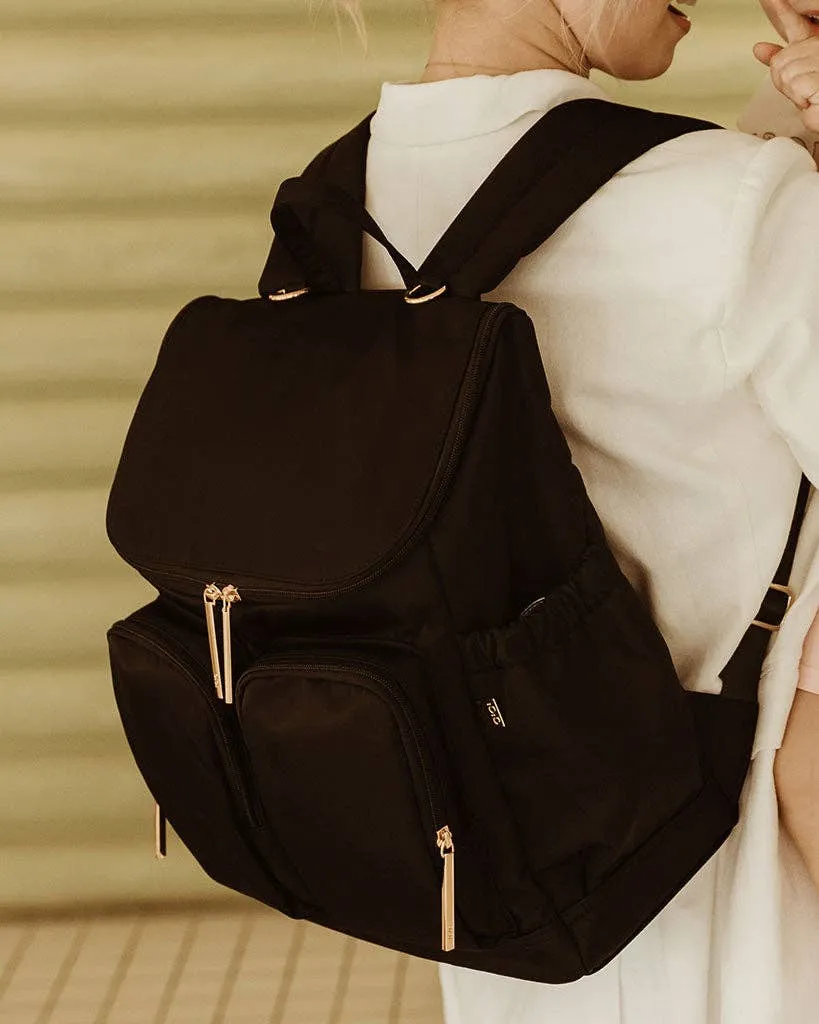 OiOi - Signature Nappy Backpack - Black Nylon