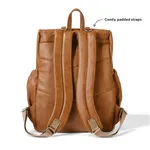 OiOi - Signature Nappy Backpack - Tan Vegan Leather