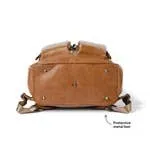 OiOi - Signature Nappy Backpack - Tan Vegan Leather