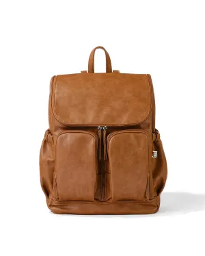 OiOi - Signature Nappy Backpack - Tan Vegan Leather