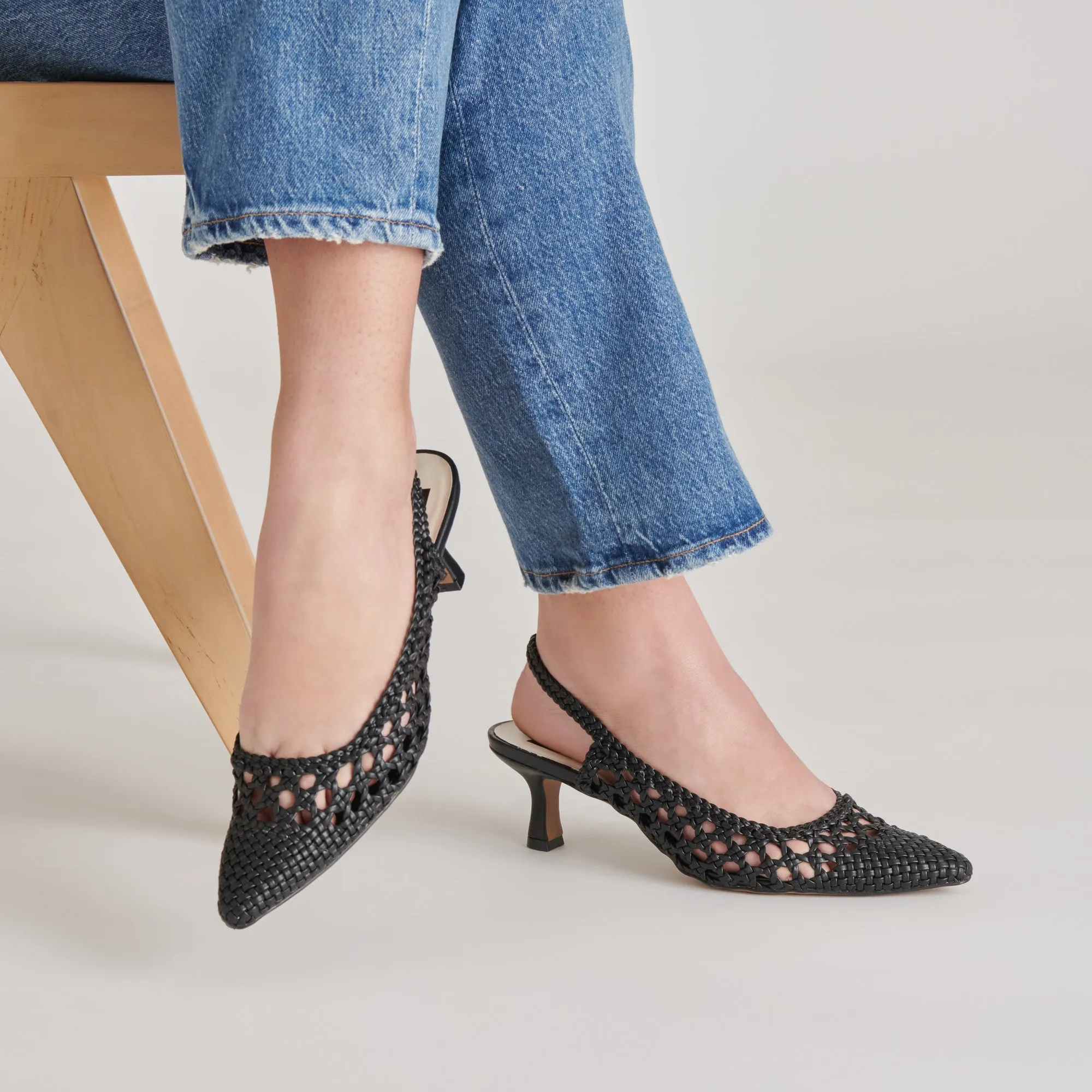 OLYMPA HEELS BLACK STELLA
