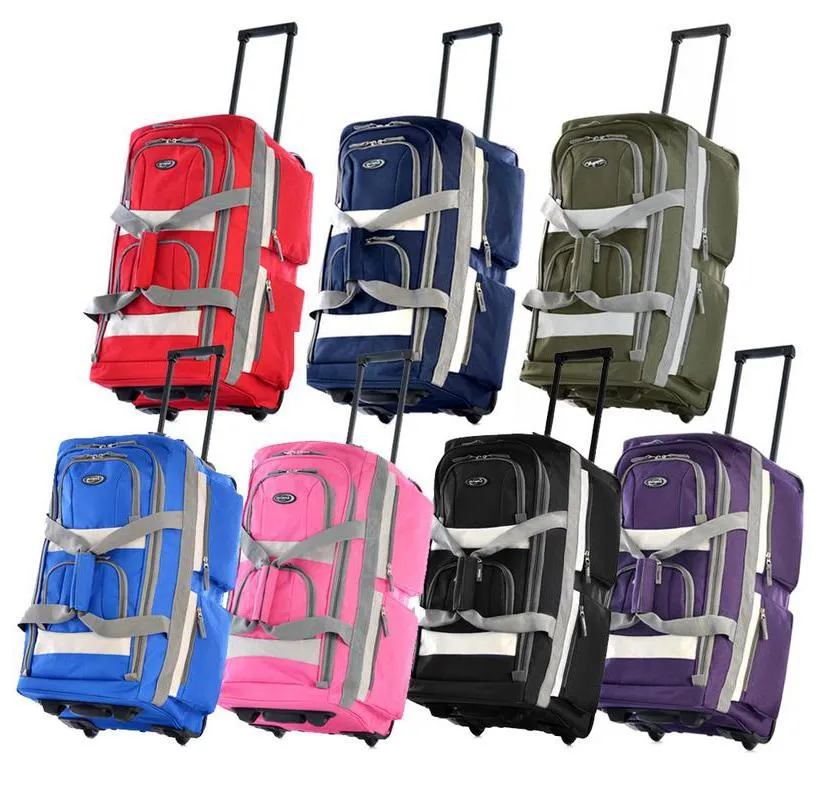 Olympia USA 8-Pocket Rolling Duffel Bag (26", 29" or 33")