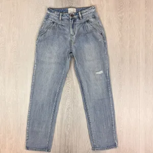 One Teaspoon Womens Blue Ligh Wash Denim Mom Jeans Size 26
