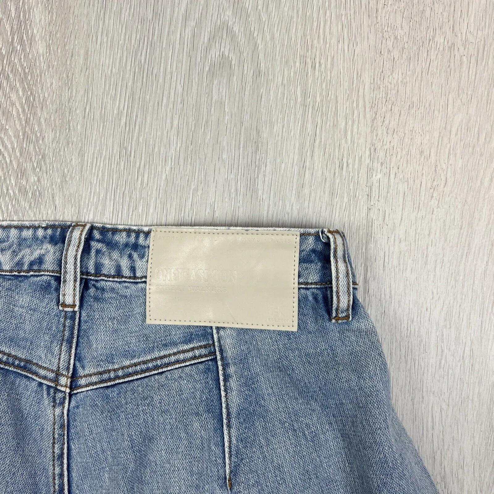 One Teaspoon Womens Blue Ligh Wash Denim Mom Jeans Size 26
