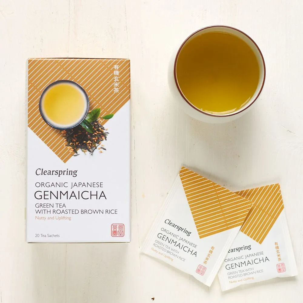 Organic Japanese Genmaicha - 20 Tea Sachets (4 Pack)