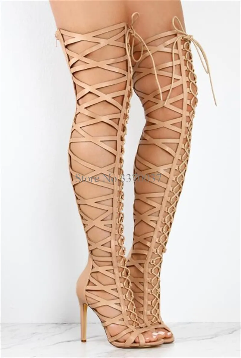 Over Knee Gladiator High Heel