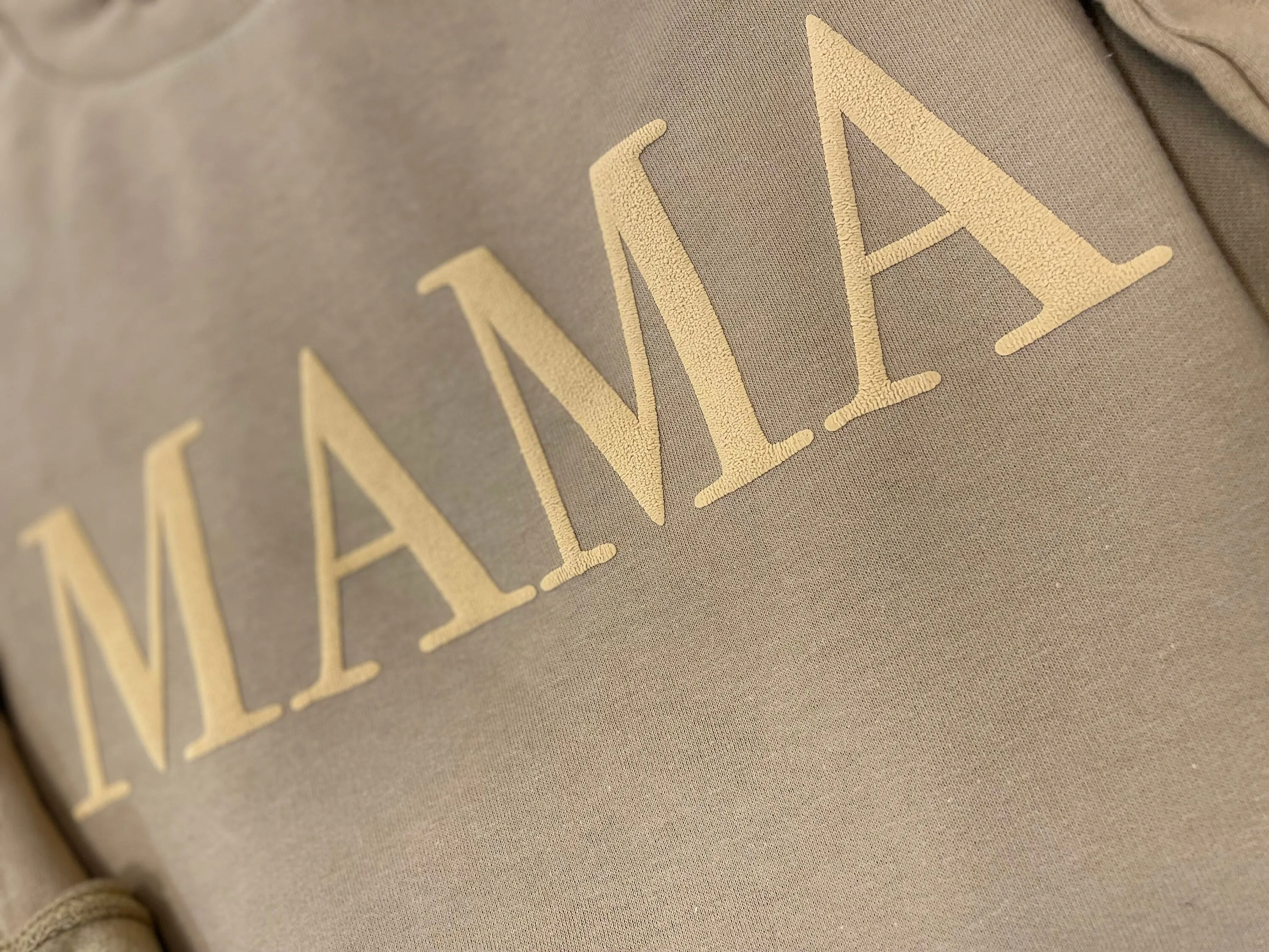 Oversized Embossed Mama Sweatshirt