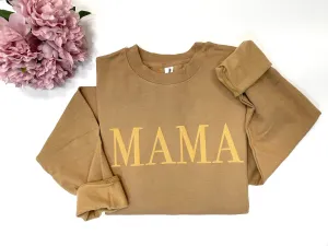 Oversized Embossed Mama Sweatshirt