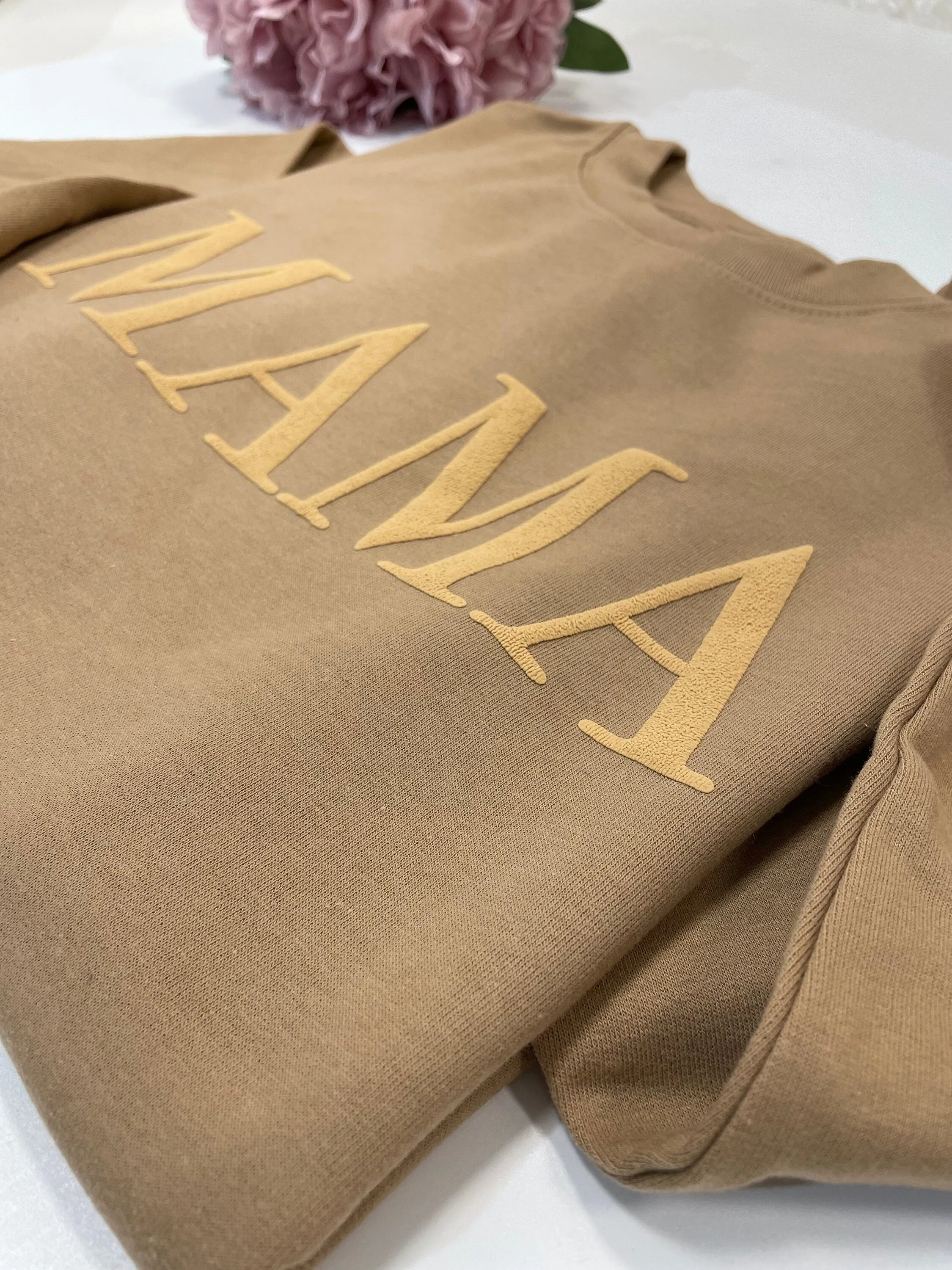 Oversized Embossed Mama Sweatshirt