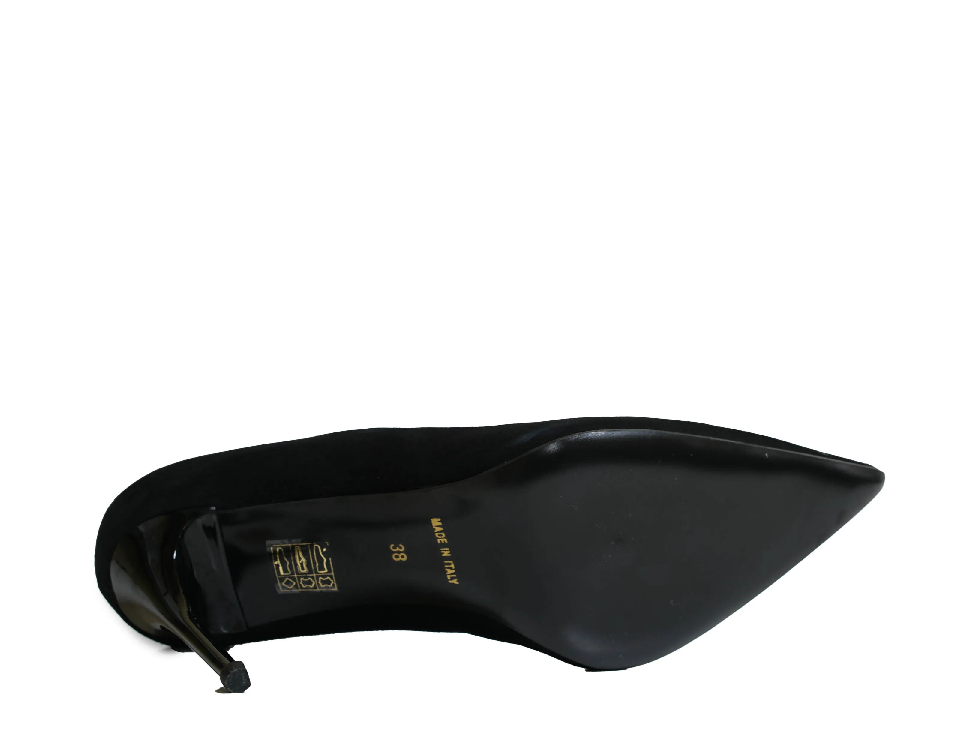Philipp Plein Women's Black Suede Skull Pump 900 90