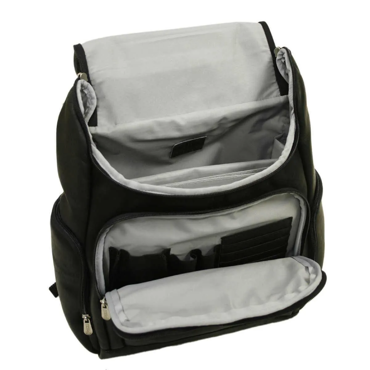Piel Leather Multi-Pocket Laptop Backpack