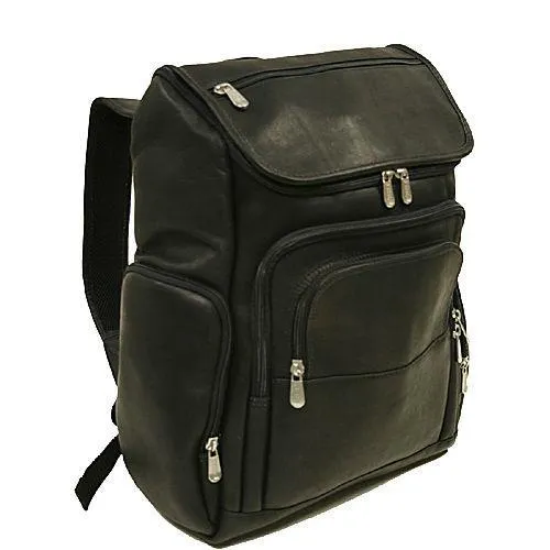Piel Leather Multi-Pocket Laptop Backpack