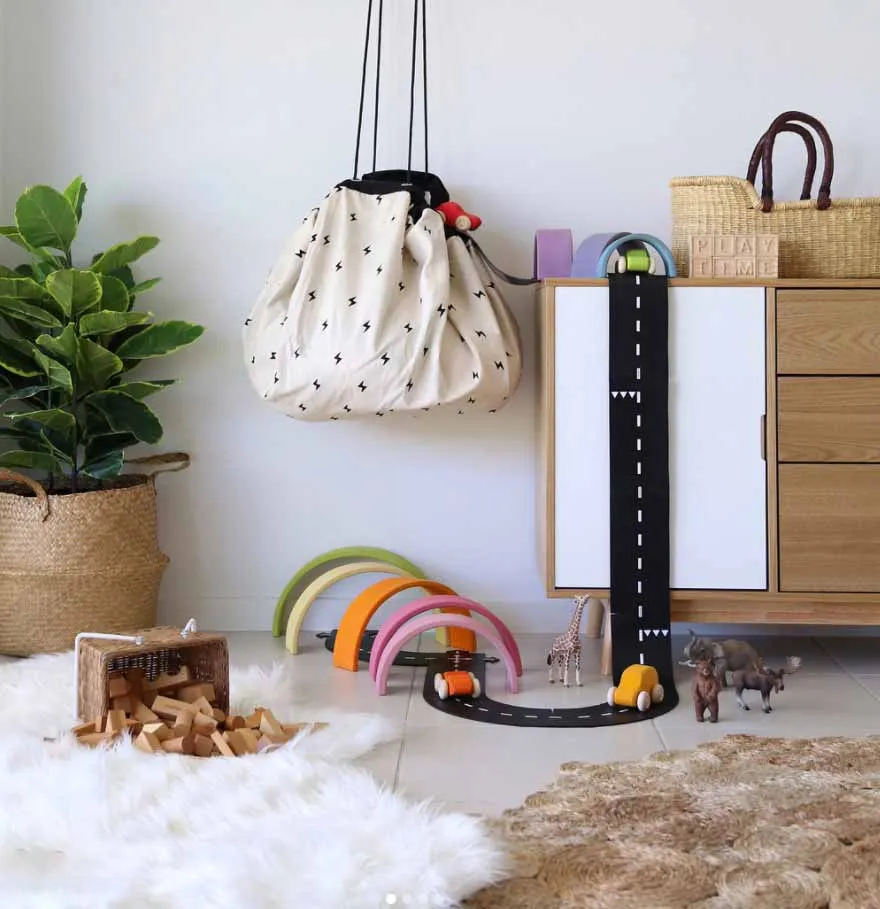 Play&Go Roadmap/thunderbolt toy storage bag (Min of 1, multiples of 1)