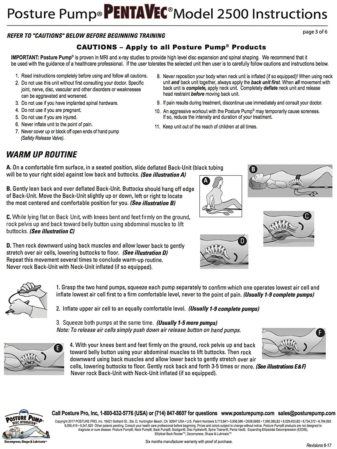 Posture Pump Relief for Sciatica and Low Back Pain - Penta Vec Model 2500