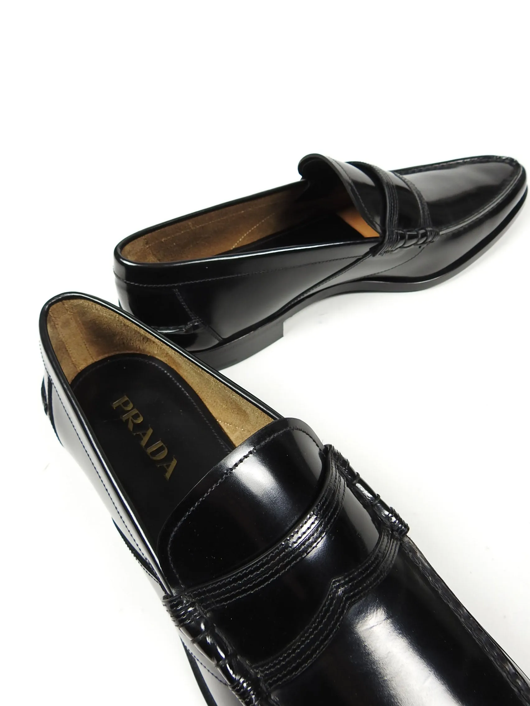 Prada Patent Leather Loafers Size 11