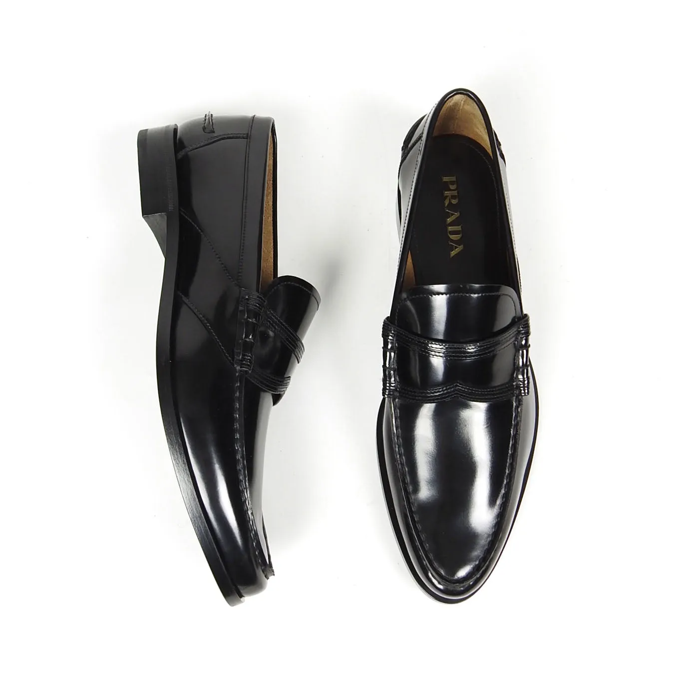 Prada Patent Leather Loafers Size 11