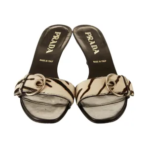 Prada Zebra Print Kitten Heels
