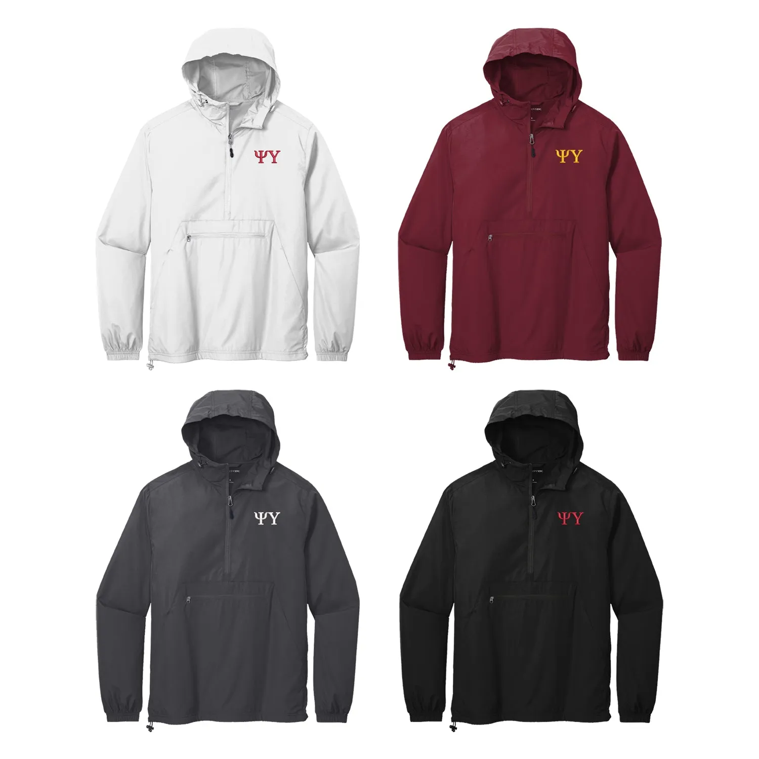 Psi Upsilon Windbreaker - Letters