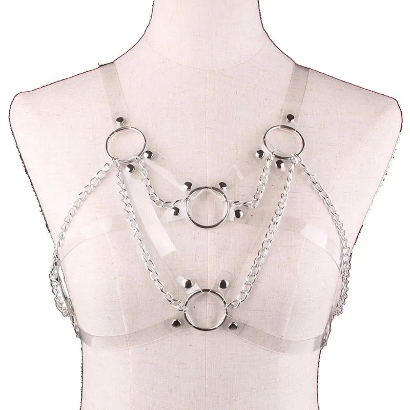 PUNK PU METAL CHAIN SEXY BELT UB2481
