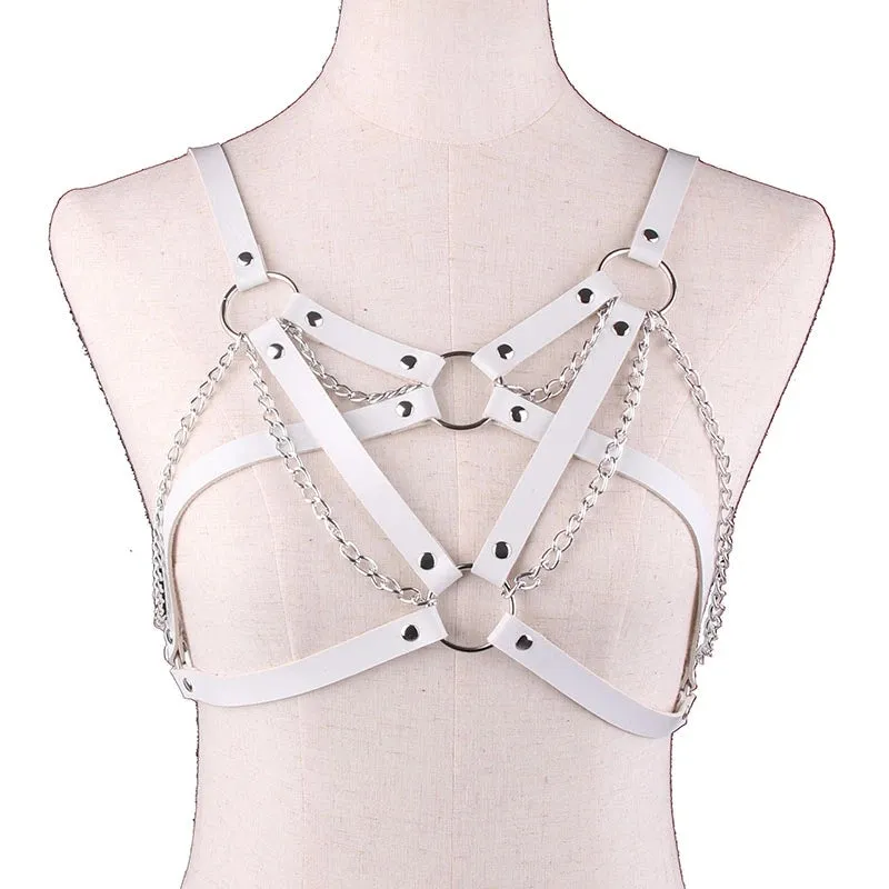 PUNK PU METAL CHAIN SEXY BELT UB2481