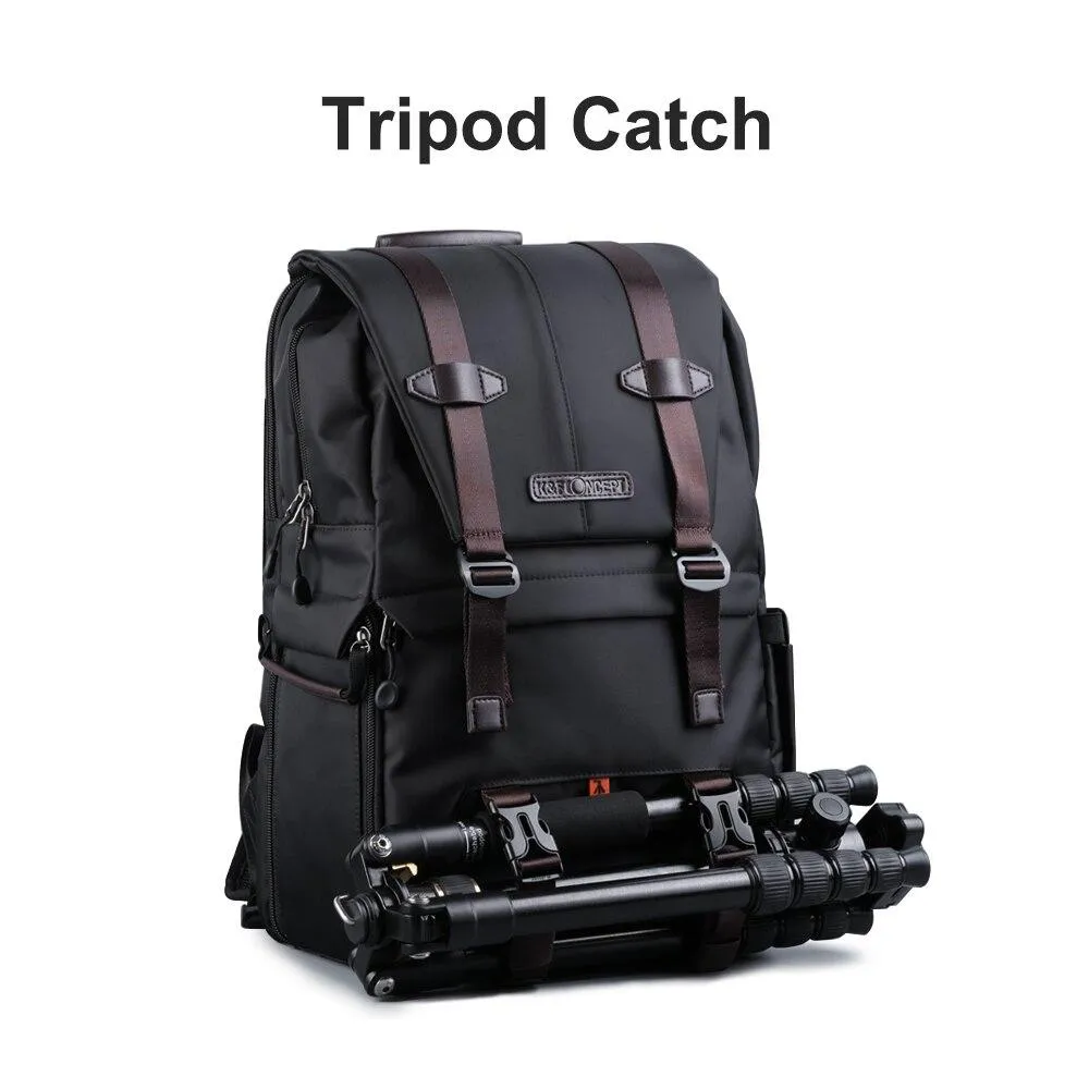 "Discover Excellence: Concept Waterproof Professional Camera Backpack for DSLR Cameras, Lenses, and 15.6in Laptop"