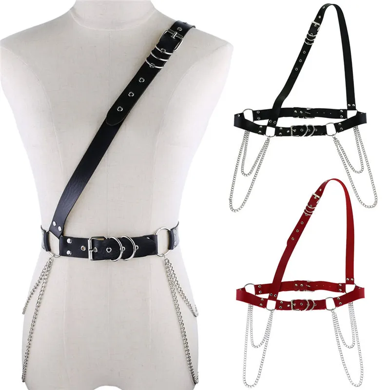"PUNK PIN BUCKLE CHAIN" BELT N082005