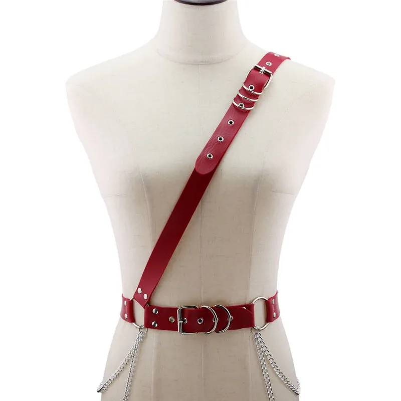 "PUNK PIN BUCKLE CHAIN" BELT N082005
