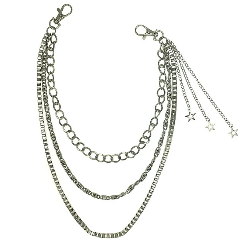 "STAR" BELT PANTS CHAIN D070408