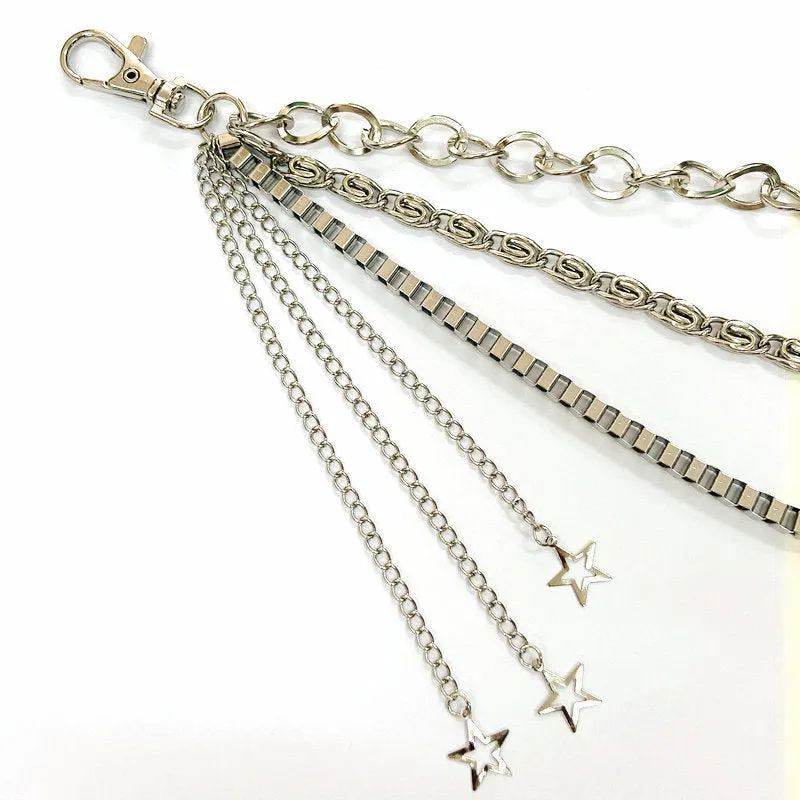 "STAR" BELT PANTS CHAIN D070408