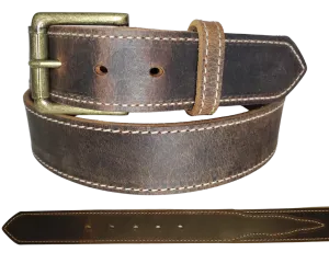 "The Chisholm Trail" Distressed Leather Belt