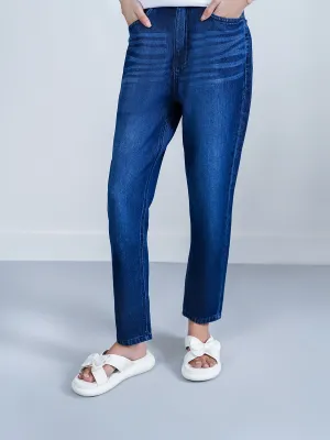 "ZIVEN" Perfect Mom Fit Denim Pant