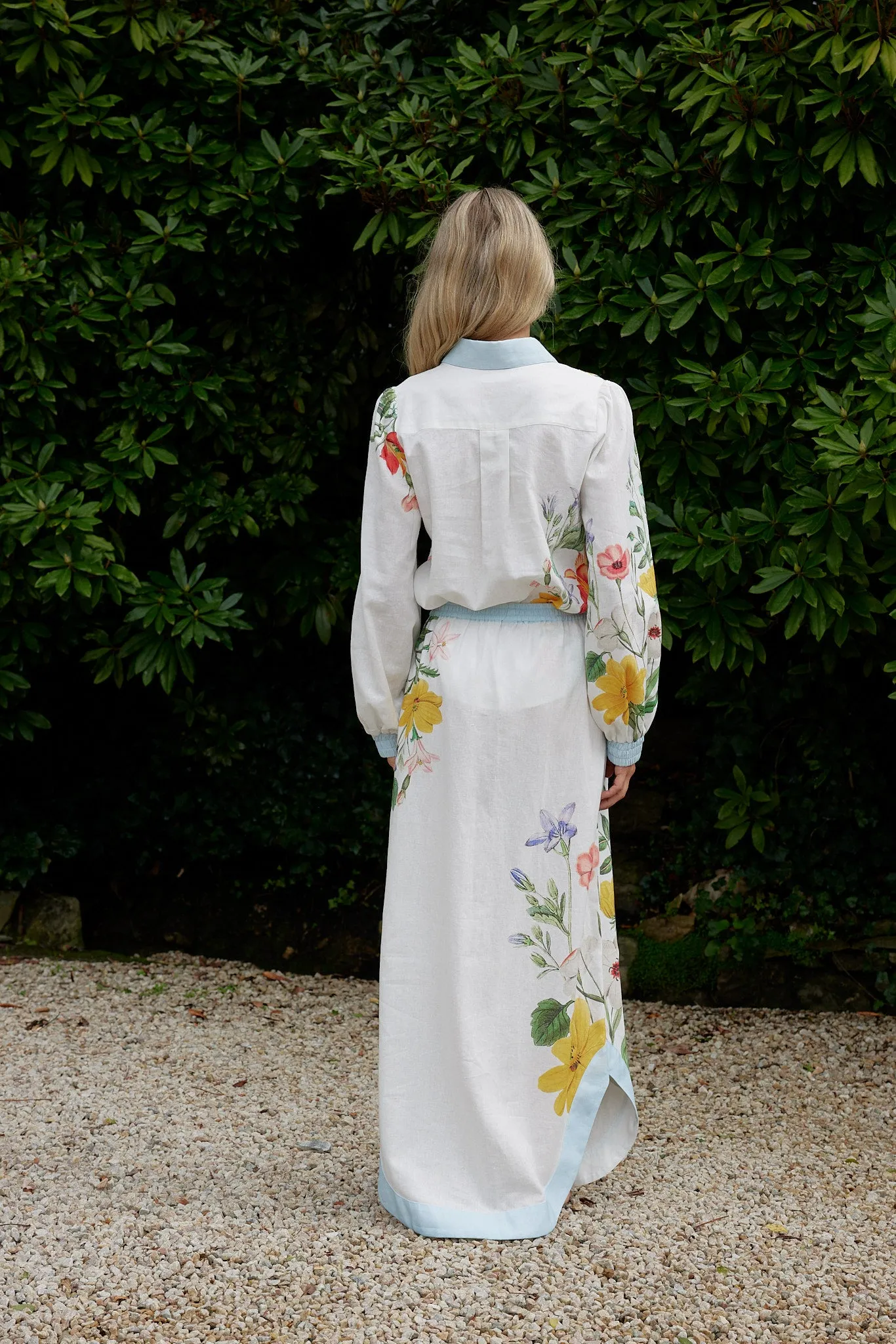 RAFFERTY SKIRT IN WHISPER FLEUR