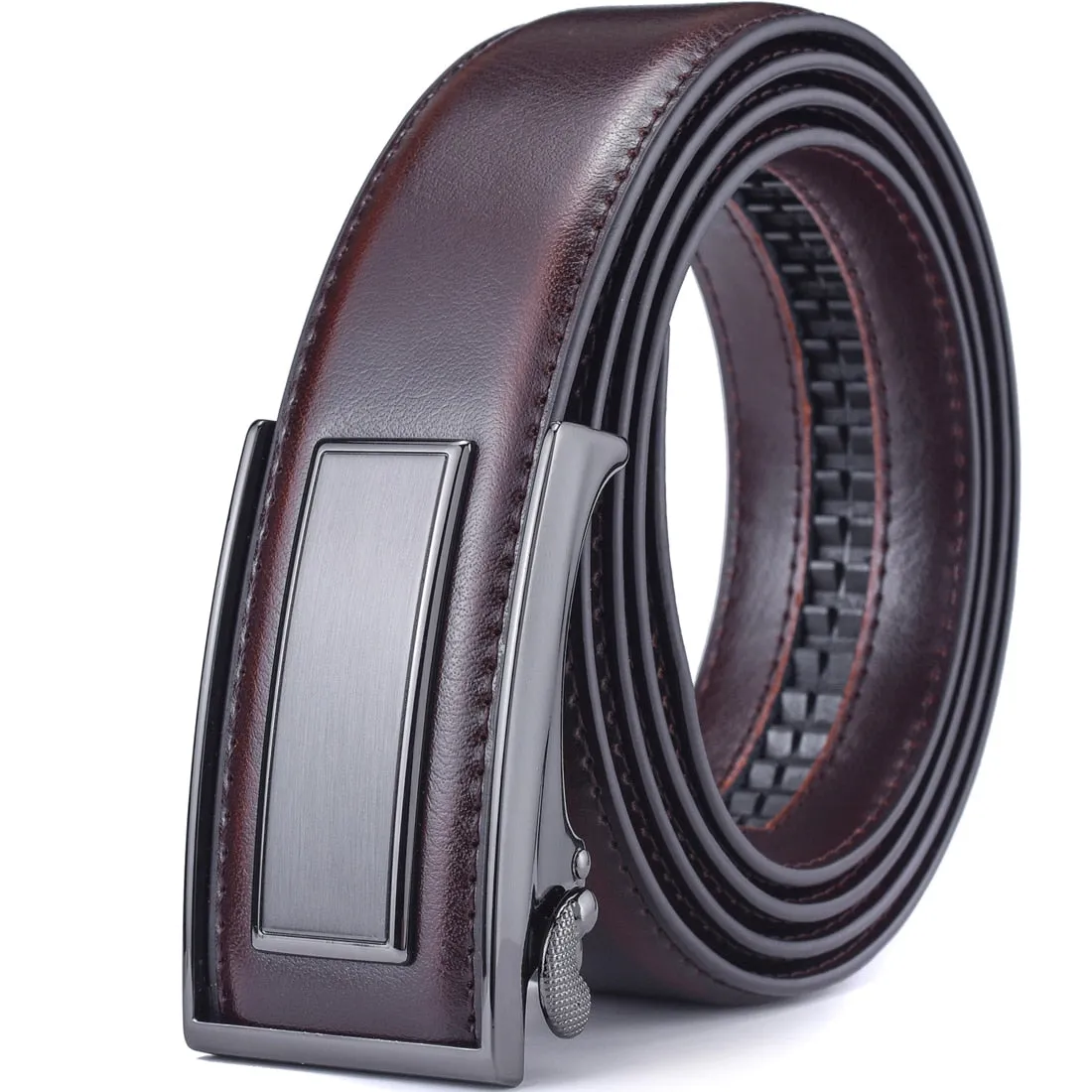 Ratchet Leather Dress Belt - Classic Style
