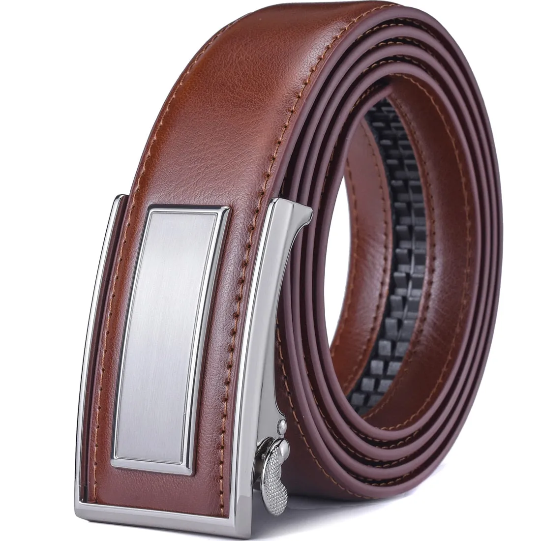 Ratchet Leather Dress Belt - Classic Style