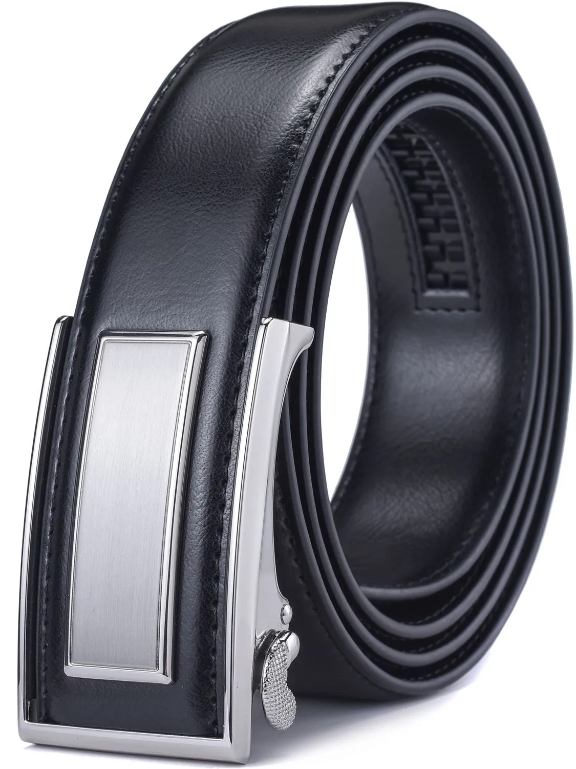 Ratchet Leather Dress Belt - Classic Style