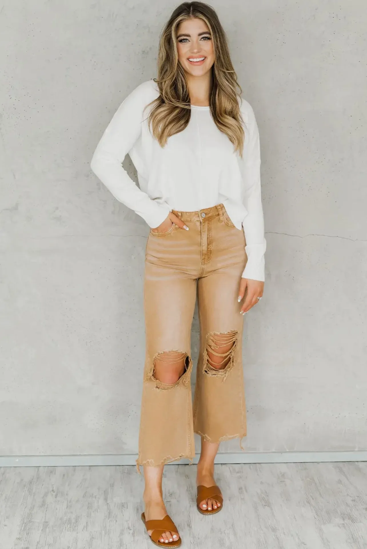 Raw Edge and Distressed Jeans