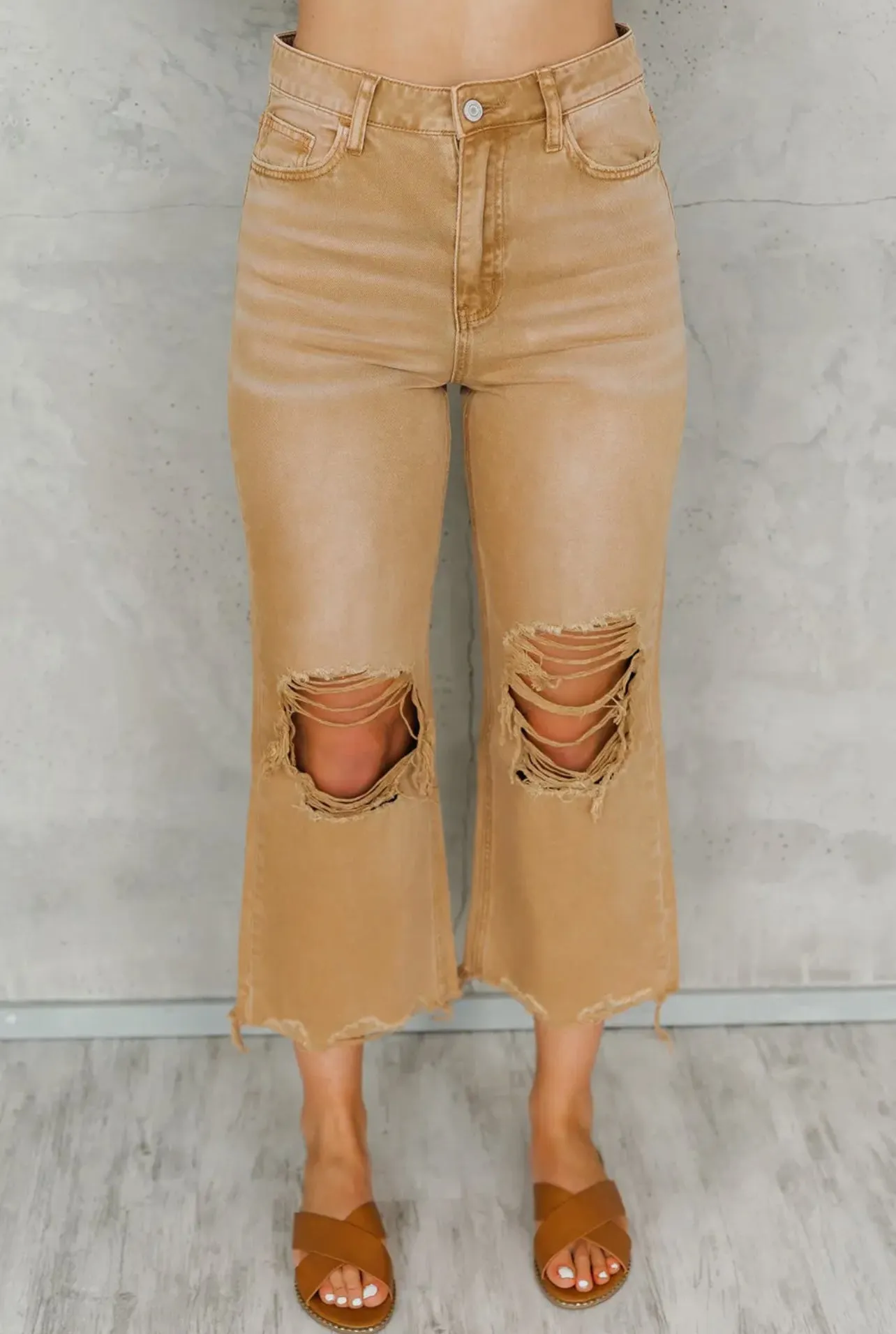 Raw Edge and Distressed Jeans