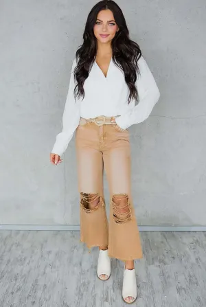 Raw Edge and Distressed Jeans