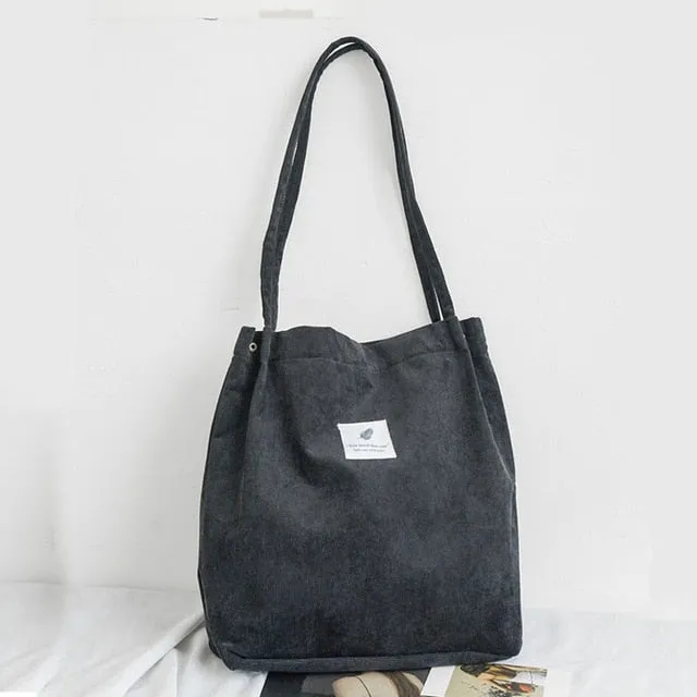 Realaiot Women's Shopping Bag Large Ladies Canvas Shoulder Bags Tote Shopper Eco Reusable Bag Cotton Cloth Handbag for Women Beach